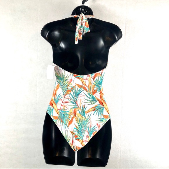 Basta one piece swimming suit Medium halter top - Picture 3 of 8